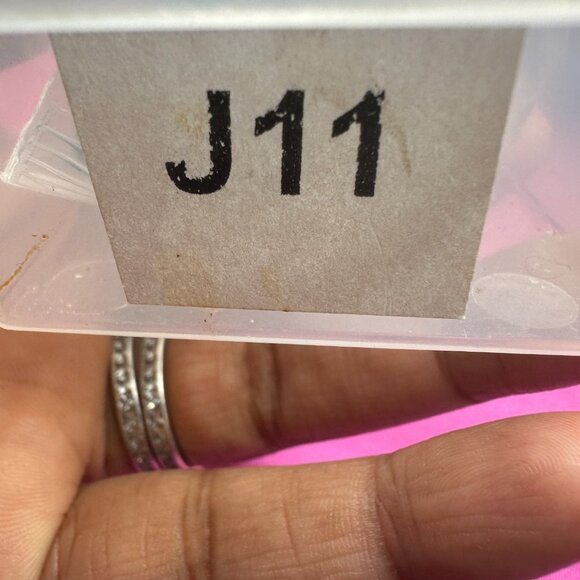 Vintage Green Glass Clip On Earrings Brass Tone Beaded Cluster Signed Germany - Picture 11 of 11